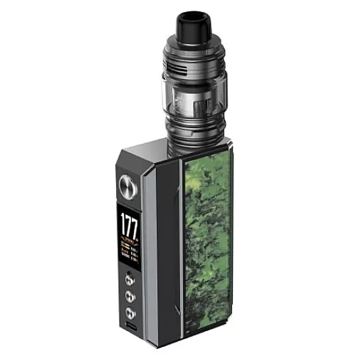VOOPOO Drag 4 177W UForce-L Kit - Black Walnut, Gunmetal Forest Green - Image 3