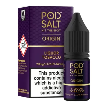 Liquor Tobacco Nic Salt E-Liquid by Pod Salt (10ml) - 20mg