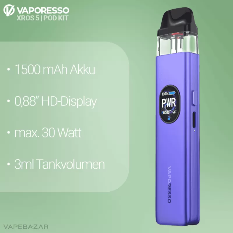 Vaporesso XROS 5 – Lavender Purple - Image 2