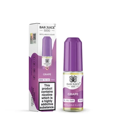 Bar Juice 5000 Grape Nic Salt - Nicotine Strength#10mg>20mg
