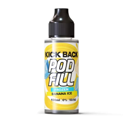 Banana Ice By Kick Back Pod Fill E-Liquid 100ml Shortfill