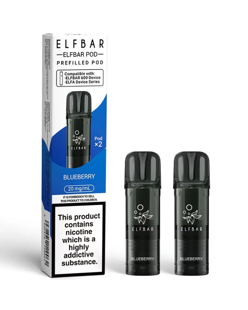 Blueberry Elf Bar 600 Pods (x2) - 88Vape - Image 2