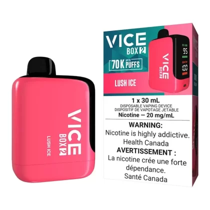 Vice Box 2 Disposable Vape Device – Lush Ice - Nicotine Strength#20mg/ml