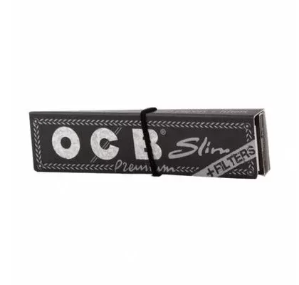 OCB Premium Black Slim Papers + Filters