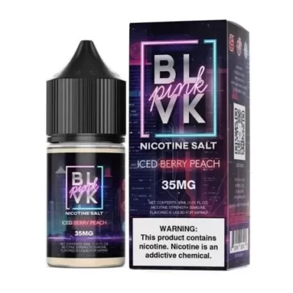 BLVK Pink Series Nicotine Salt – Iced Peach Berry - Vapexotic In