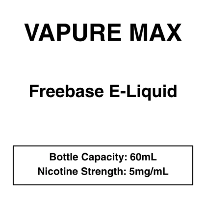 Vapure Max – Freebase E-Liquid – 60mL - Apple Grape, Kiwifruit Watermelon; Apple, Berry