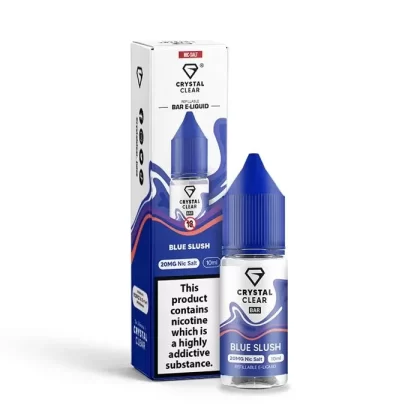 CRYSTAL CLEAR BLUE SLUSH 10ML NIC SALT E-LIQUID