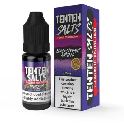 Blackcurrant Aniseed TenTen Salts E-Liquid - 20mg