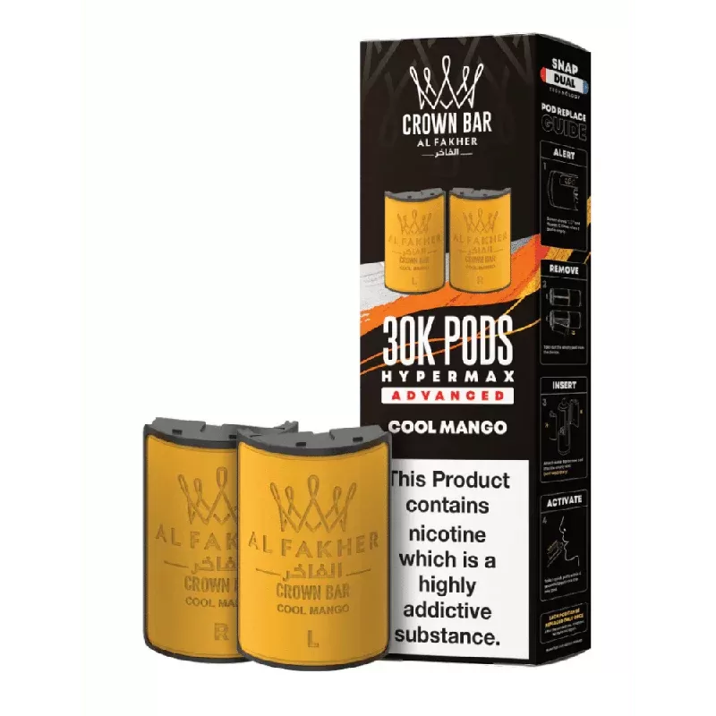 Al Fakher 30k Hypermax Prefilled Pods Cool Mango - Strength#20mg