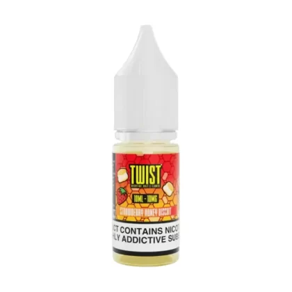 Twist Strawberry Honey Biscuit Saltnic Vape Juice - 10 Pack - Strength 20mg