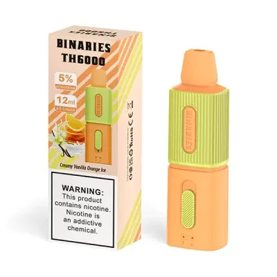 HorizonTech Binaries TH6000 Disposable Creamy Vanilla Orange Ice