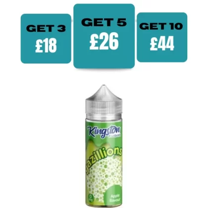 Kingston Gazillion Edition 100ML E-Liquid Shortfill - Bubblegum / Yes