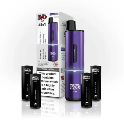 IVG Air 4 in 1 Purple Starter Kit - Ecigdepot