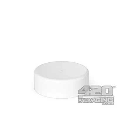 Child Resistant | Smooth Push Down & Turn Plastic Caps w/ Foam Liner | 38mm – Matte White – 288 Count
