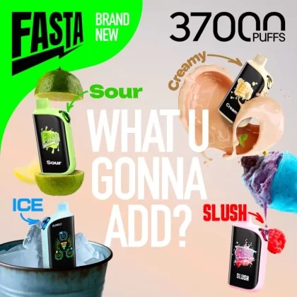 FASTA Burrst 37K Puff Disposable Device – 37,000 Puffs - Cali Orange (SLUSH series)