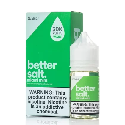 Better Salt Miami Mint - Nic Level#25mg>50mg