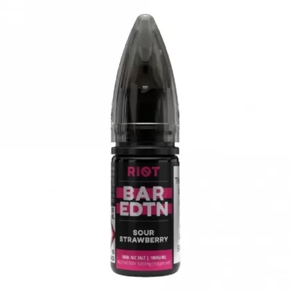 Riot Squad Bar Edition Sour Strawberry Nic Salt E Liquid – Bar Edition (10ml)