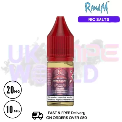 Apple Berry Blast RandM Tornado 7000 Nic Salt 10ML eLiquid