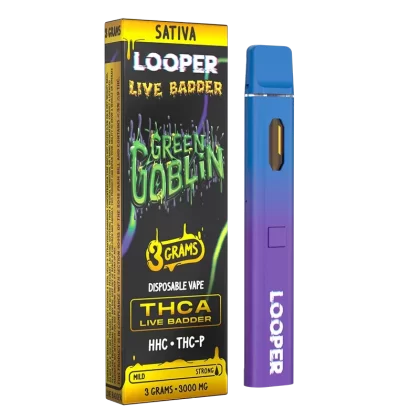 Looper Vape Live Badder 3g Disposable: Green Goblin