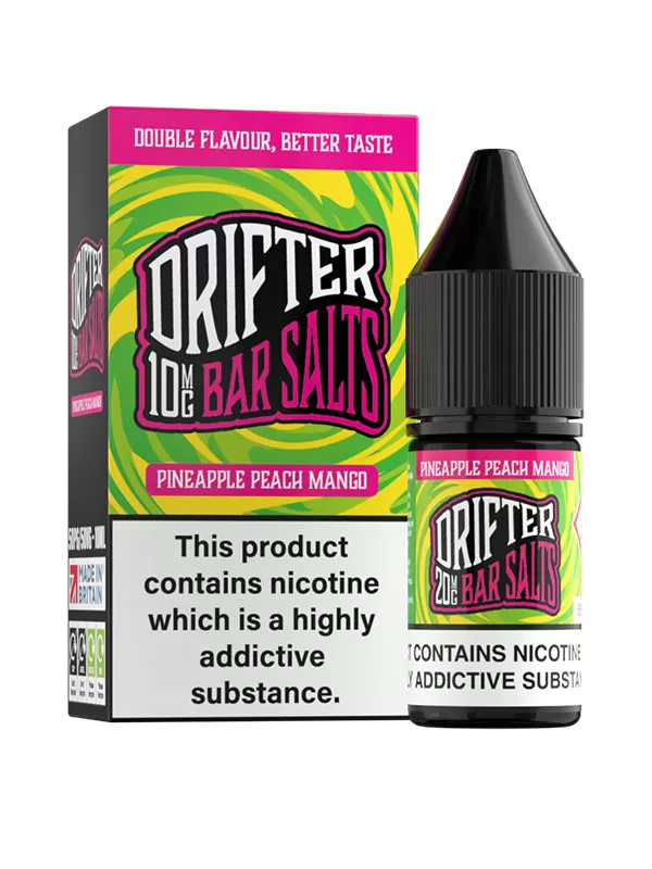 Pineapple Peach Mango Drifter Bar Salts E-Liquid - 10mg