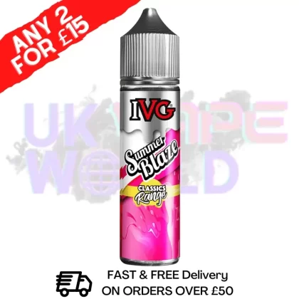 Summer Blaze IVG Shortfill Juice 50ML Eliquid – CLASSICS RANGE