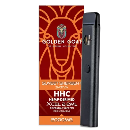 Golden Sunset Sherbert Goat 2.2ml HHC Vape Pen - Shopthcvapes