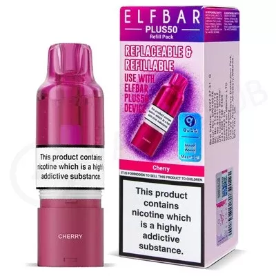 Cherry Elf Bar Plus 50 Refill Pod