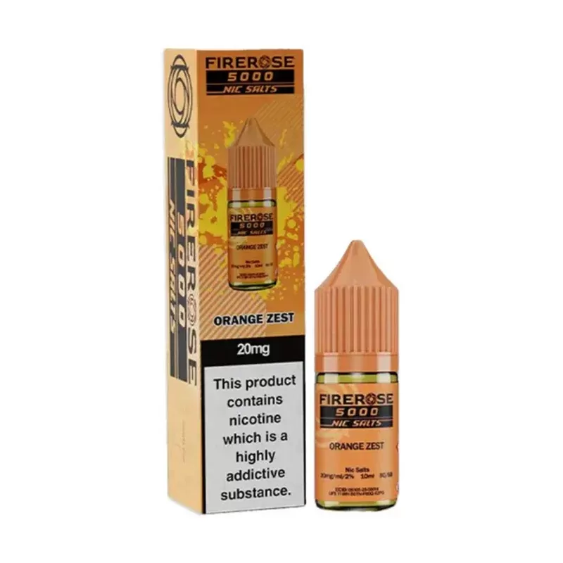 Firerose Nic Salt E-Liquid Orange Zest - Nicotine Strength#10mg>20mg (DDE842)
