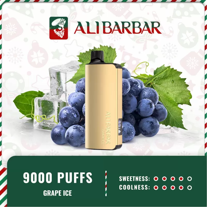 Alibarbar Ingot 9000 Puffs – Grape Ice - Swixvape - Image 2