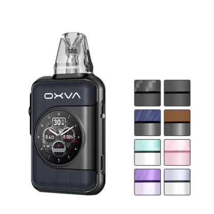 OXVA Xlim SQ Pro 2 Vape Kit - Black Carbon, Black Leather (1C0E77)