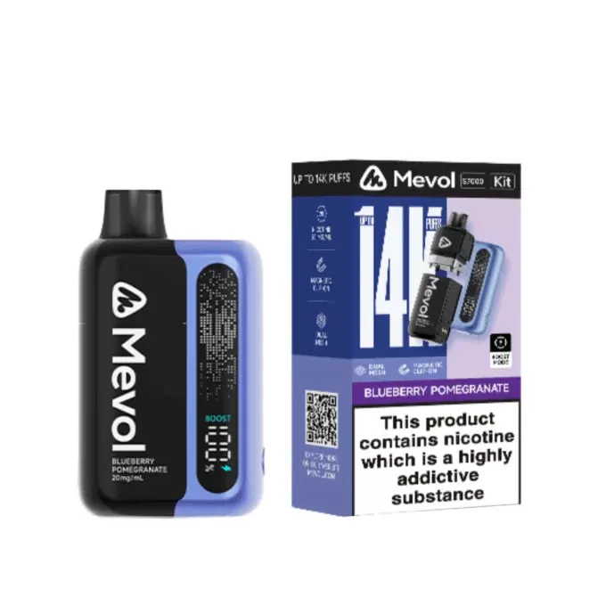 Mevol S7000 Pod Kit - 5 Pack - Mango Fusion - 5 Pack / Blueberry Pomegranate - 5Pack - Image 2