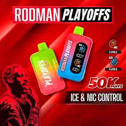 RODMAN PLAYOFFS 50K Ice & Nic Control Disposable Device - 50,000 Puffs - Honeydew Strawberry
