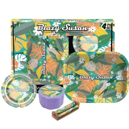 Blazy Susan Smoker’s Kit 4pc. – Summer Trees