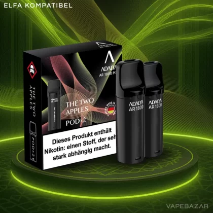 Adalya Alpha Pods – The two Apples – (2er Pack) - Adalya / Propylenglykol / Aromastoffe / Glycerin / Nikotinbenzoat