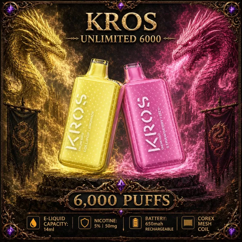 KROS Unlimited 6000 - Vanilla Wafer - Vapeciga
