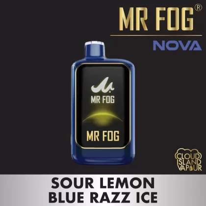 MR FOG NOVA 36K Disposable Vape – Sour Lemon Blue Razz Ice