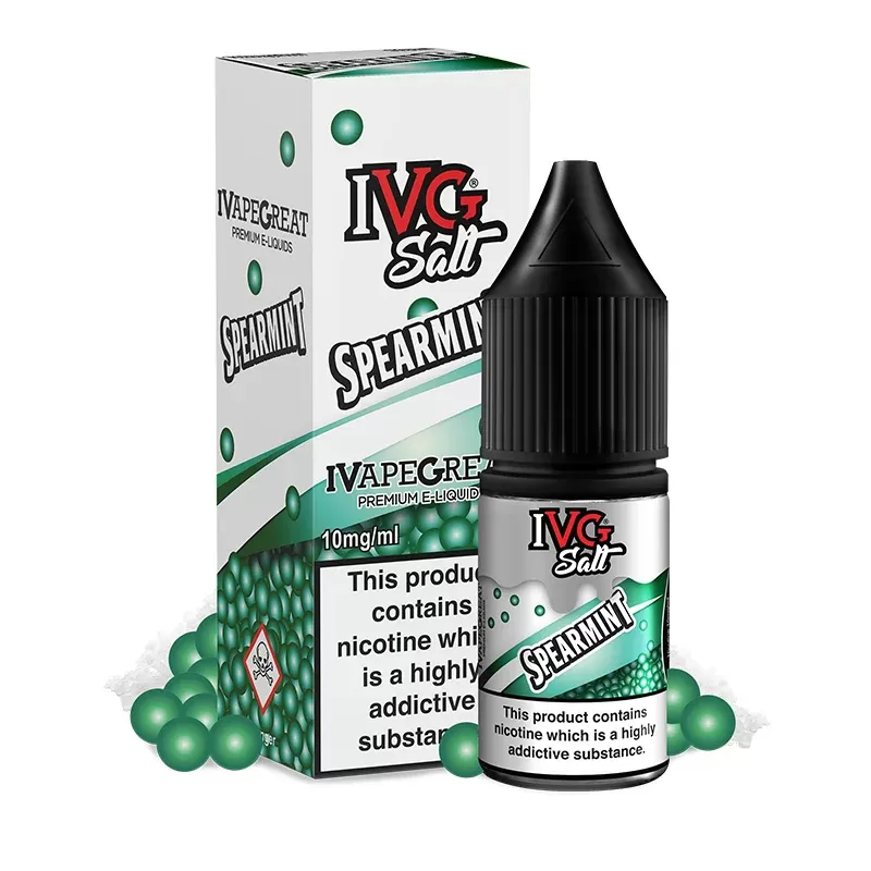 Spearmint Nic Salt E-Liquid by IVG Salts – 10ml