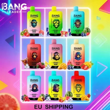 Bang Leader 45000 45K Puffs Double Taste LED Display Rechargeable Disposable Vape EU Warehouse - Vapeq10