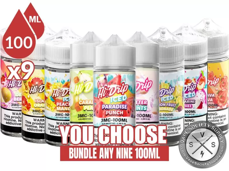 Hi Drip Bundle 9x100ml (900ml)