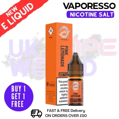 Vaporesso Deliciu Pink Lemonade Nic Salt E-Liquid - Ecigpremium