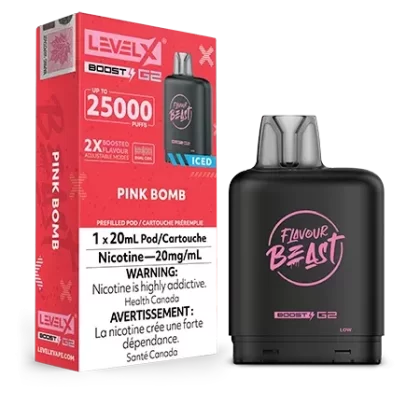 Pink Bomb Iced – Level X Flavour Beast Boost 25K