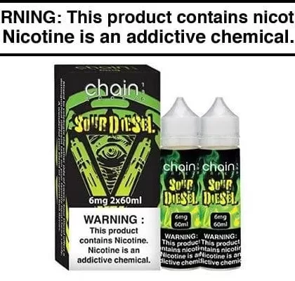 SOUR DIESEL BY CHAIN VAPEZ 120ML - Vapejuice