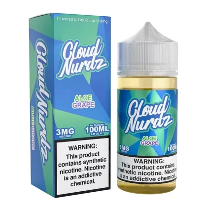 Cloud Nurdz Aloe Grape Synthetic Vape Juice 100ml - Vape Product, Vape Product
