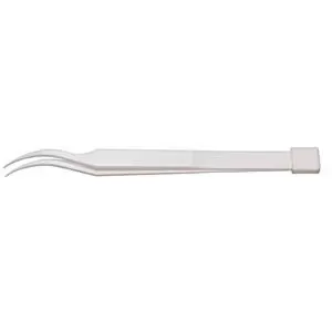 Ceramic Tweezers, Curved Fine Tip