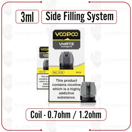 VooPoo VMATE V2 Replacement Pod Cartridge – 2PK - Thevapersworld
