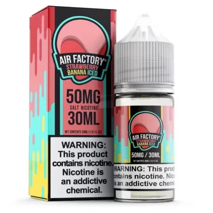 Air Factory Salt Strawberry Banana Iced eJuice - Vape Product; Vape Product