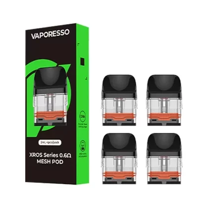 Vaporesso Corex 3.0 XROS Replacement Pods – 2 or 4 Pack - Pod#1.2 Ohm (2 Pack)>0.4 Ohm (4 pack)>0.6 Ohm (4 pack)>1.0 Ohm (4 pack)>1.2 Ohm (4 pack)