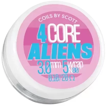 Handmade Coils by Scott 0.10 4 Core Aliens - Ejuicewarehouse