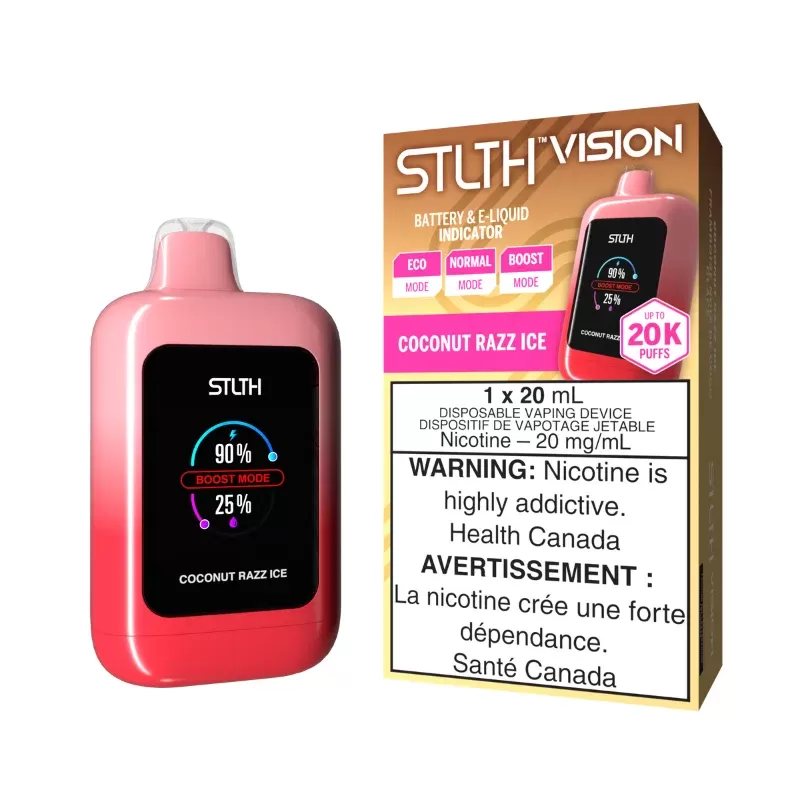 STLTH Vision (20K) Coconut Razz Ice Disposable Vape