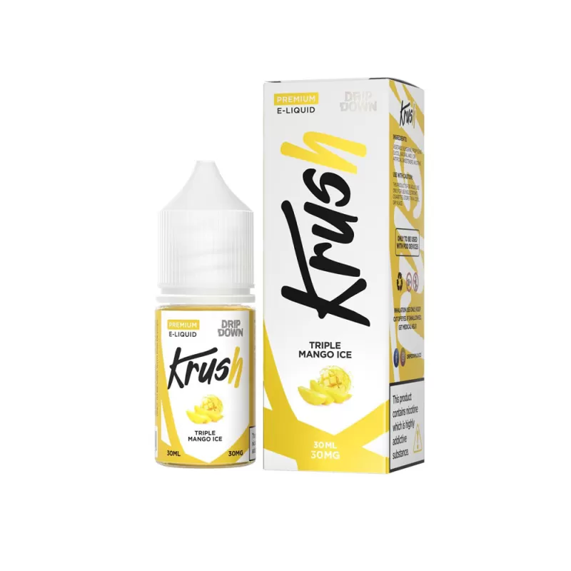 Drip Down Krush Series Salt – Triple Mango Ice 30ml (30, 50 mg) - Vapebazaar Pk - Image 3